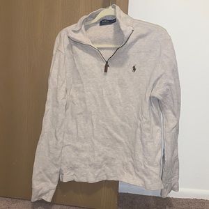 Polo Ralph Lauren tan 1/4 zip size small mens
